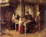 Bernard de Hoog Evening Meal painting